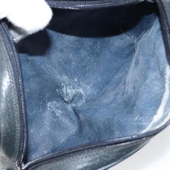 GUCCI GG Supreme Sherry Line Shoulder Bag PVC Navy Gold 89 02 055 Auth 143138 - Picture 11 of 16